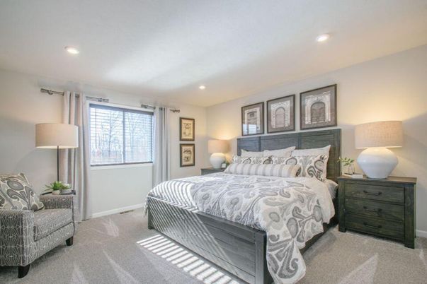 Bedroom, Interior, Recessed Lighting
