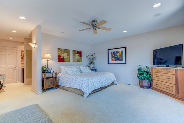 Bedroom, Interior, Recessed Lighting