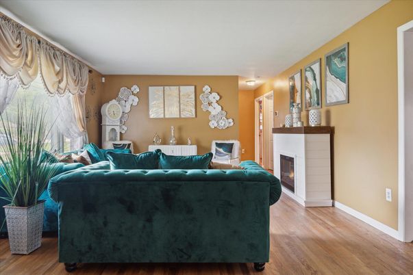 Fireplace, Interior, Living room, Wood Texture Flooring
