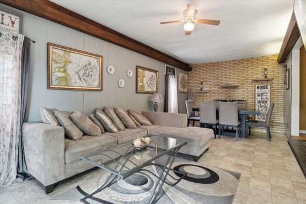 Dining room, Interior, Living room, Stone Walls