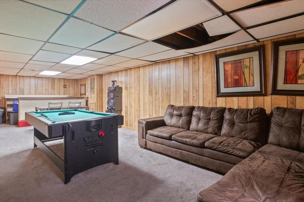 Billiard Table, Game Room, Interior, Living room, Wooden Walls