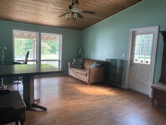 Home Office, Interior, Wooden Ceilings, Wood Texture Flooring