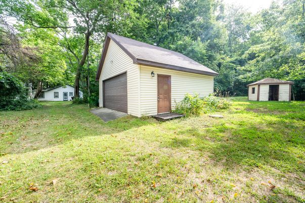Backyard, Detached Garage, Exterior