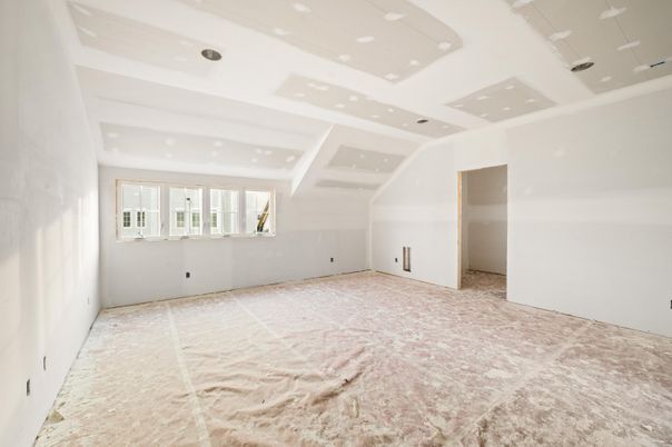 Empty room, Interior, Recessed Lighting