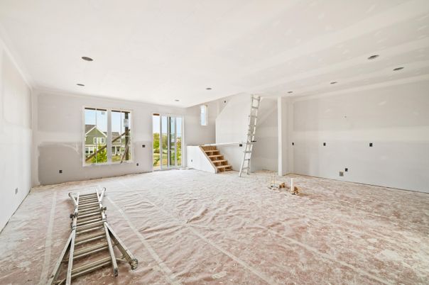 Empty room, Interior, Recessed Lighting