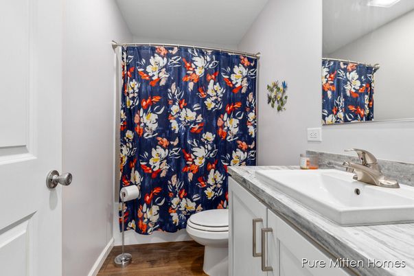 Bathroom, Interior, Wood Texture Flooring