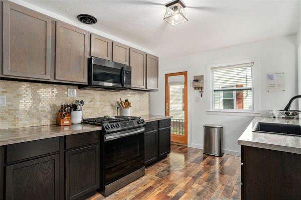 Interior, Kitchen, Wood Texture Flooring