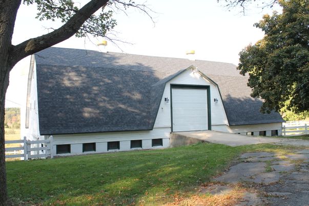 Attached, Backyard, Detached Garage, Exterior, Facade, A Frame