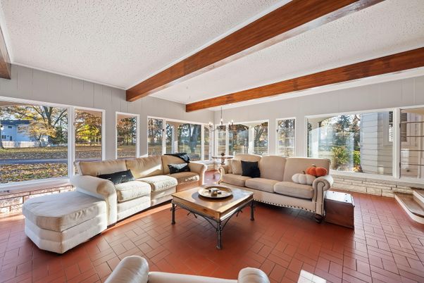 Interior, Living room, Wooden Beams
