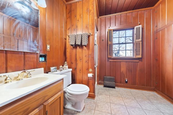 Bathroom, Interior, Wooden Walls