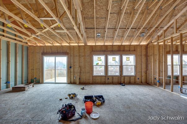 Empty room, Interior, Wooden Beams, Wooden Ceilings, Wooden Walls
