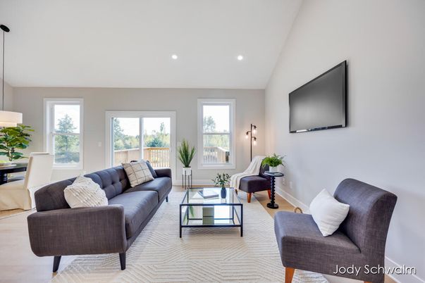 Interior, Living room, Recessed Lighting