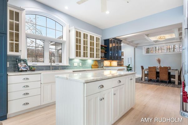 Dining room, Interior, Kitchen, Recessed Lighting, Wood Texture Flooring