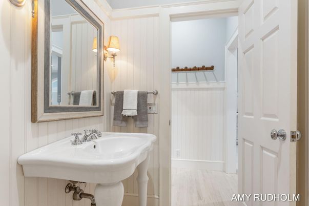 Bathroom, Interior, Wood Texture Flooring