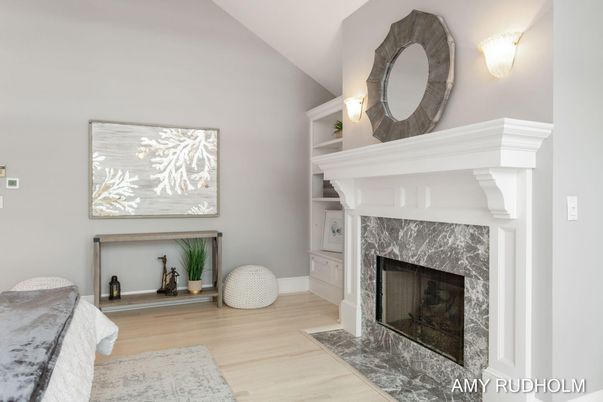 Fireplace, Interior, Wood Texture Flooring