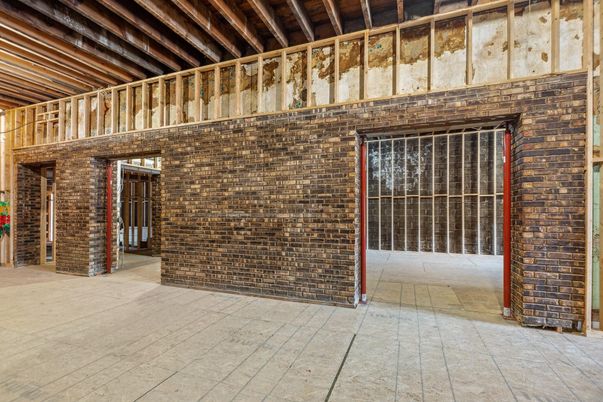 Interior, Stone Walls, Wooden Beams