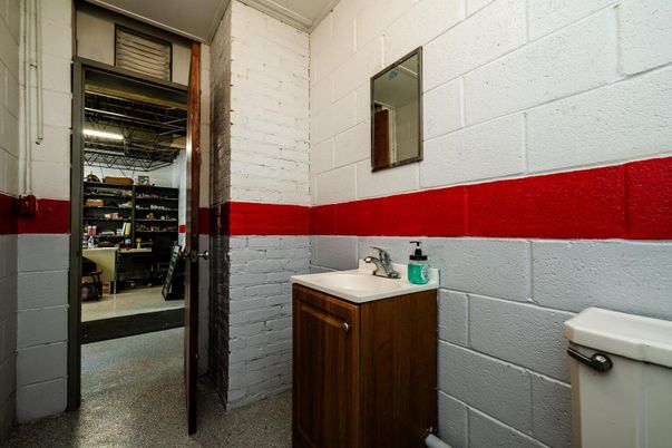Bathroom, Interior, Stone Walls, Wine Storage