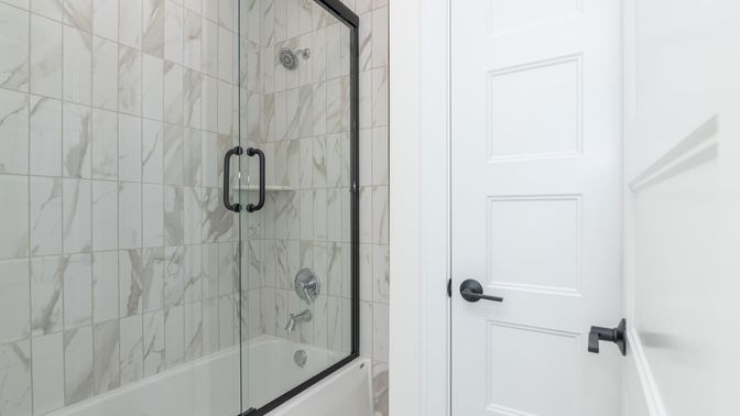 Bathroom, Glass Shower, Interior