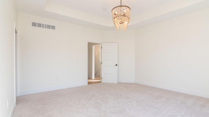 Chandelier, Empty room, Interior
