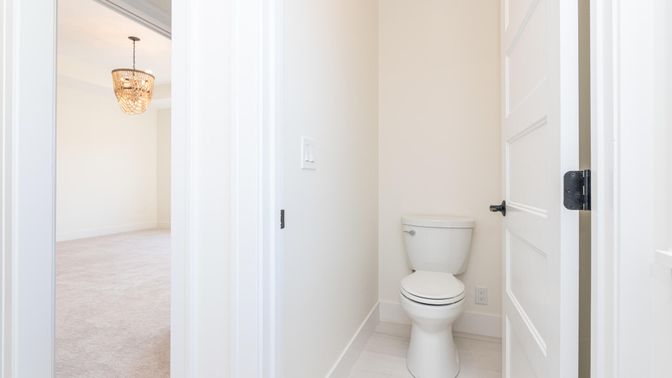 Bathroom, Chandelier, Interior