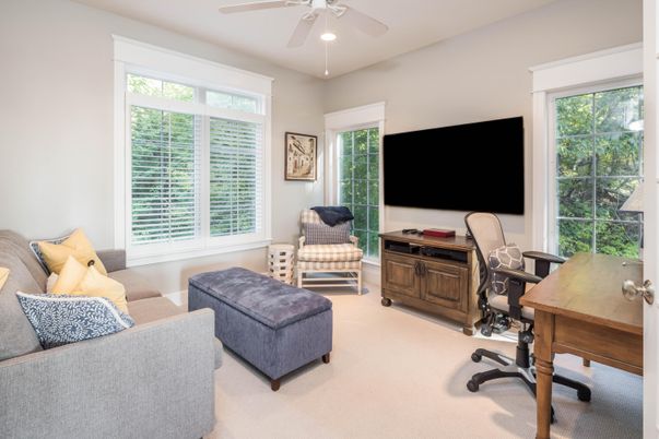 Home Office, Interior, Recessed Lighting