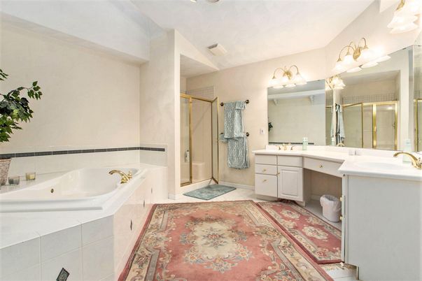 Bathroom, Dual Sink Vanities, Glass Shower, Interior