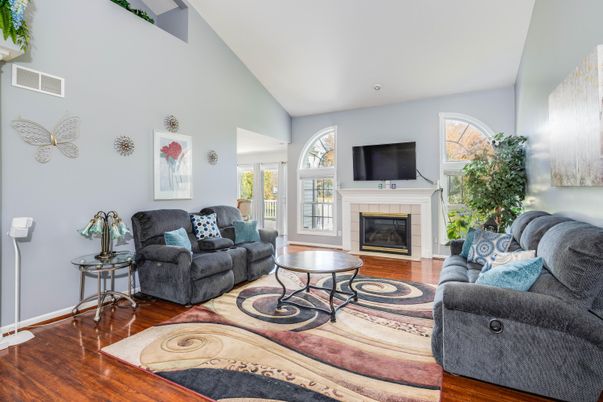 Fireplace, Interior, Living room, Wood Texture Flooring