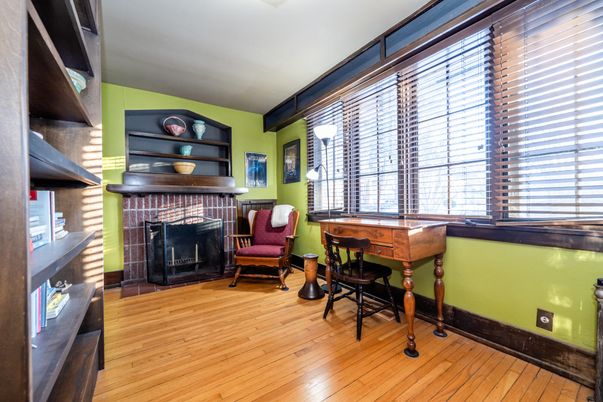 Fireplace, Interior, Wood Texture Flooring