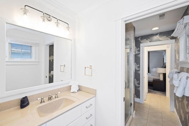 Bathroom, Bedroom, Glass Shower, Interior, Recessed Lighting
