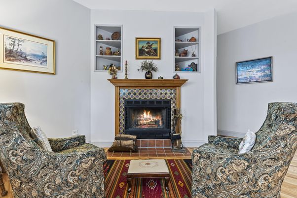 Fireplace, Interior, Wood Texture Flooring