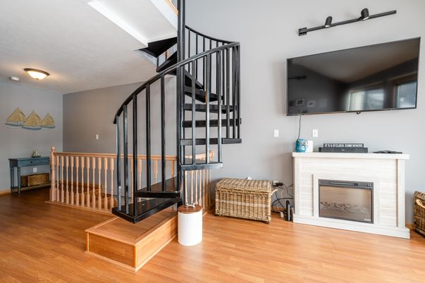 Fireplace, Interior, Wood Texture Flooring