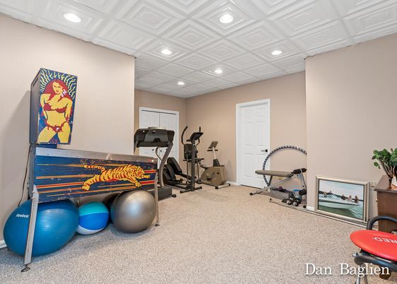 Fitness Equipment, Interior, Recessed Lighting