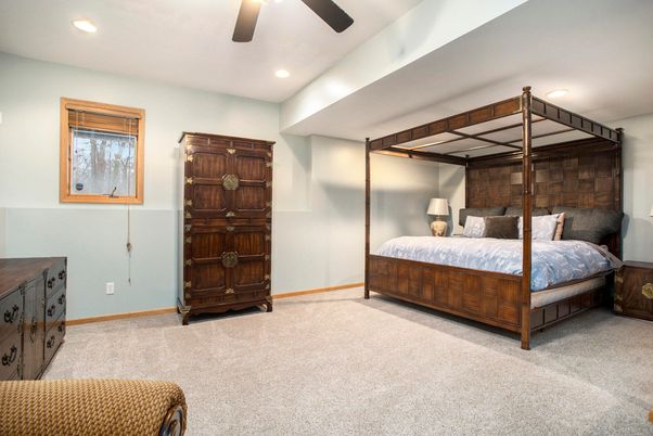 Bedroom, Interior, Recessed Lighting