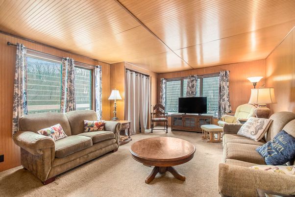 Interior, Living room, Wooden Ceilings, Wooden Walls