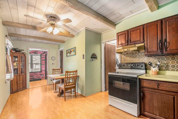 Dining room, Interior, Kitchen, Wooden Beams, Wooden Ceilings, Wood Texture Flooring