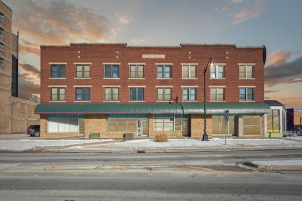 Exterior, Facade, Brick Facade, Condo Building