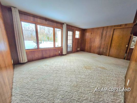 Empty room, Interior, Wooden Walls