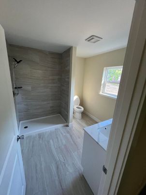 Bathroom, Interior, Marble, Wood Texture Flooring