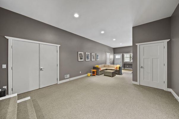 Interior, Living room, Recessed Lighting