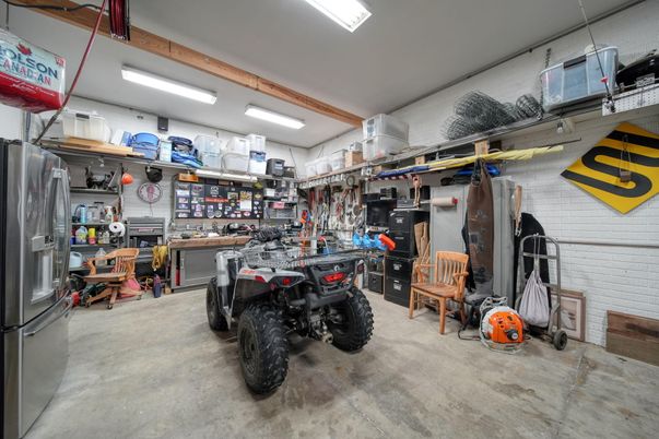 Garage, Interior, Stone Walls