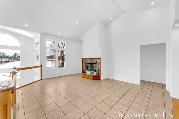 Empty room, Fireplace, Interior, Recessed Lighting