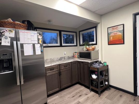 Interior, Kitchen, Pendant Lights, Stainless Steel Appliances, Wood Texture Flooring