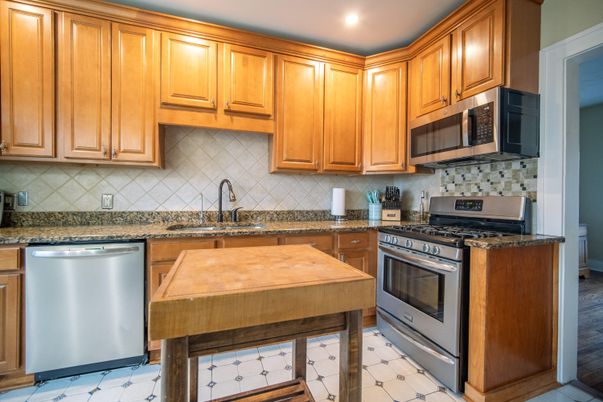 Interior, Kitchen, Recessed Lighting, Stainless Steel Appliances