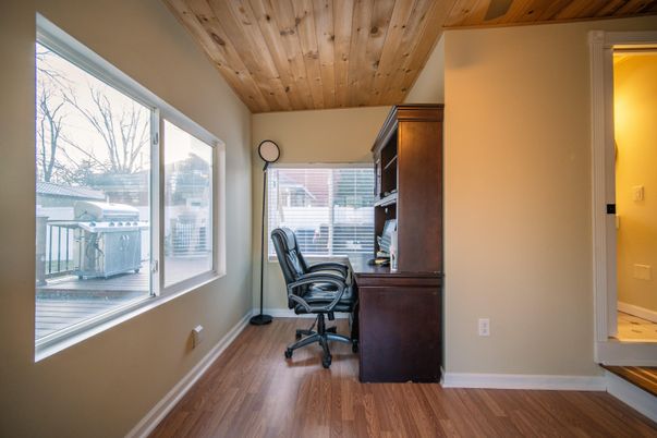 Home Office, Interior, Wooden Ceilings, Wood Texture Flooring