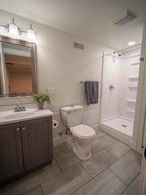 Bathroom, Interior, Recessed Lighting