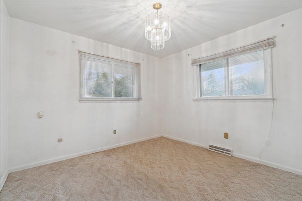 Chandelier, Empty room, Interior