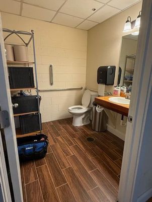 Bathroom, Interior, Wood Texture Flooring