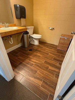 Bathroom, Interior, Wood Texture Flooring