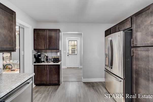 Interior, Kitchen, Wood Texture Flooring