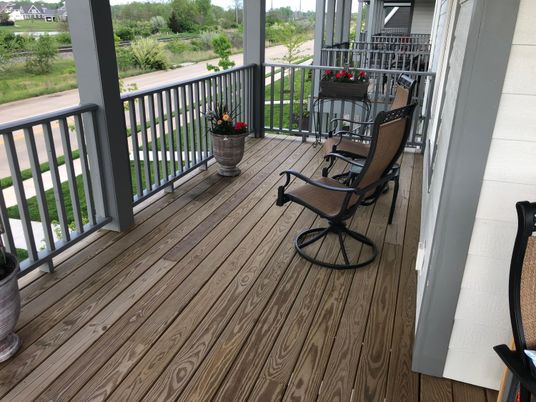 Exterior, Wood Texture Flooring